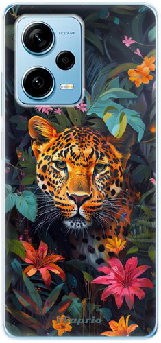 iSaprio Flower Jaguar - Xiaomi Redmi Note 12 Pro+ 5G - Kryt na mobil - Hlavní obrázek