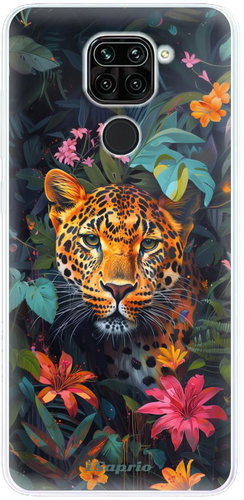 iSaprio Flower Jaguar - Xiaomi Redmi Note 9 - Phone Cover - Main image