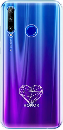 iSaprio čiré pouzdro - Digital Love - Honor 20 Lite - Phone Cover - Main image