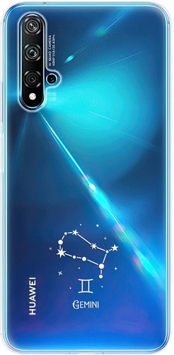 iSaprio čiré pouzdro - Blíženci - Huawei Nova 5T - Phone Cover - Main image