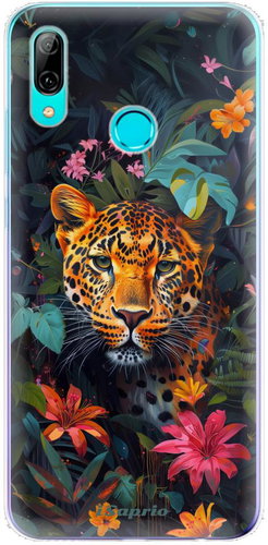 iSaprio Flower Jaguar - Huawei P Smart 2019 - Phone Cover - Main image