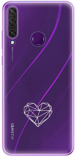 iSaprio čiré pouzdro - Digital Love - Huawei Y6p - Phone Cover - Main image