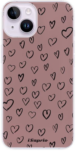 iSaprio Heart Dark - iPhone 14 - Phone Cover - Main image