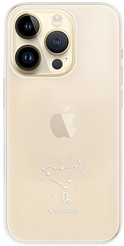 iSaprio Clear Case - Capricorn - iPhone 14 Pro - Phone Cover - Main image