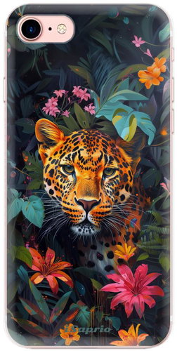 iSaprio Flower Jaguar - iPhone 7 / 8 - Phone Cover - Main image
