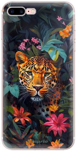 iSaprio Flower Jaguar - iPhone 7 Plus / 8 Plus - Phone Cover - Main image