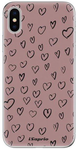 iSaprio Heart Dark - iPhone X - Phone Cover - Main image