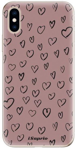 iSaprio Heart Dark - iPhone XS - Phone Cover - Main image