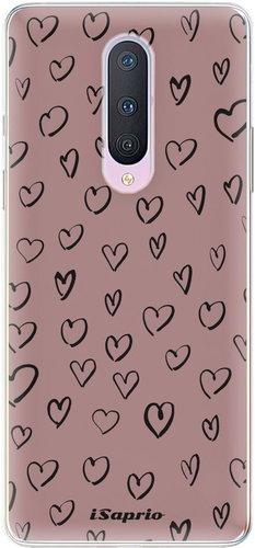 iSaprio Heart Dark - OnePlus 8 - Phone Cover - Main image