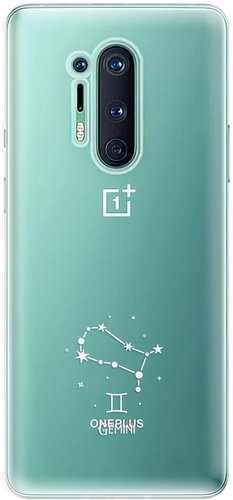 iSaprio čiré pouzdro - Blíženci - OnePlus 8 Pro - Phone Cover - Main image