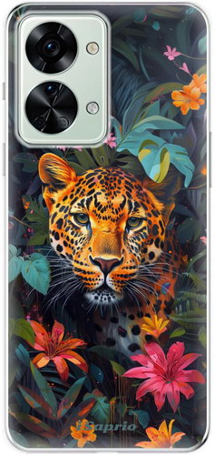 iSaprio Flower Jaguar - OnePlus Nord 2T 5G - Phone Cover - Main image