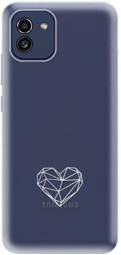 iSaprio čiré pouzdro - Digital Love - Samsung Galaxy A03 - Phone Cover - Main image