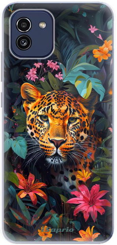 iSaprio Flower Jaguar - Samsung Galaxy A03 - Kryt na mobil - Hlavní obrázek