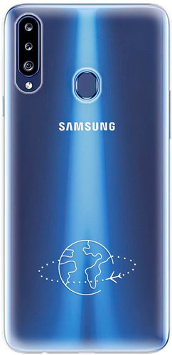 iSaprio Clear Case - Travel - Samsung Galaxy A20s - Phone Cover - Main image
