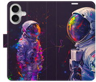 iSaprio Flip pouzdro Neon Astronaut 02 pro iPhone 16 - Phone Case