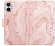 iSaprio Flip pouzdro RoseGold Marble pro iPhone 16 Plus - Phone Case