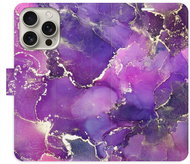 iSaprio Flip pouzdro Purple Marble pro iPhone 16 Pro - Phone Case