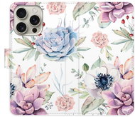 iSaprio Flip pouzdro Succulents Pattern pro iPhone 16 Pro - Phone Case