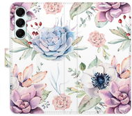 iSaprio Flip pouzdro Succulents Pattern pro Samsung Galaxy A16 5G - Pouzdro na mobil