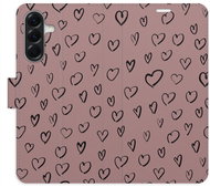 iSaprio Flip case Heart Dark 02 for Samsung Galaxy A36 - Phone Case