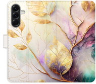 iSaprio Flip case Gold Leaves 02 for Samsung Galaxy A56 - Phone Case