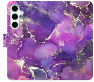 iSaprio Flip pouzdro Purple Marble pro Samsung Galaxy S24 FE - Phone Case