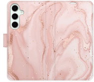 iSaprio Flip pouzdro RoseGold Marble pro Samsung Galaxy S24 FE - Phone Case