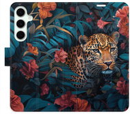 iSaprio Flip Case Flower Jaguar 02 for Samsung Galaxy S24 FE - Phone Case