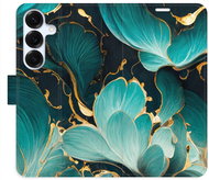 iSaprio Flip Case Blue Flowers 02 for Samsung Galaxy S25 - Phone Case