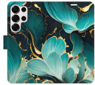 iSaprio Flip pouzdro Blue Flowers 02 pro Samsung Galaxy S25 Ultra - Phone Case