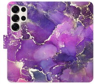 iSaprio Flip pouzdro Purple Marble pro Samsung Galaxy S25 Ultra - Phone Case