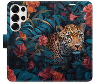 iSaprio Flip Case Flower Jaguar 02 for Samsung Galaxy S25 Ultra - Phone Case