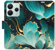 iSaprio Flip case Blue Flowers 02 for Xiaomi Redmi Note 14 5G - Phone Case