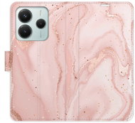 iSaprio Flip pouzdro RoseGold Marble pro Xiaomi Redmi Note 14 5G - Pouzdro na mobil