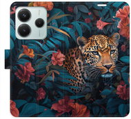 iSaprio Flip case Flower Jaguar 02 for Xiaomi Redmi Note 14 5G - Phone Case