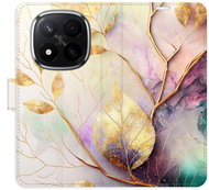 iSaprio Flip case Gold Leaves 02 for Xiaomi Redmi Note 14 Pro 5G/14 Pro+ 5G - Phone Case