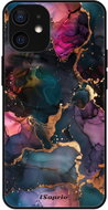 iSaprio Lesklé pouzdro Dark Marble 10 - iPhone 12 mini - Phone Cover