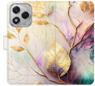 iSaprio Flip case Gold Leaves 02 for Honor 400 Lite - Phone Case