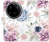 iSaprio Flip Case Succulents Pattern for Xiaomi 15 Ultra - Phone Case