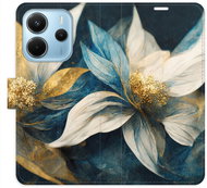 iSaprio Flip case Gold Flowers for Xiaomi Redmi Note 14 - Phone Case