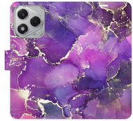 iSaprio Flip Case Purple Marble for Honor 400 Lite - Phone Case