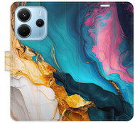 iSaprio Flip case Colourful Marble for Xiaomi Redmi Note 14 - Phone Case