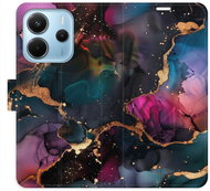 iSaprio Flip case Dark Marble for Xiaomi Redmi Note 14 - Phone Case