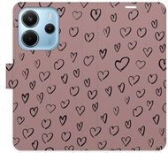 iSaprio Flip case Heart Dark 02 for Xiaomi Redmi Note 14 - Phone Case