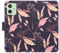 iSaprio Flip case Ornamental Flowers 02 for Motorola Moto G54 5G / G54 5G Power Edition - Phone Case