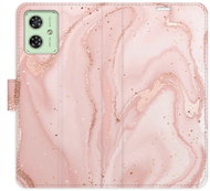 iSaprio Flip Case RoseGold Marble for Motorola Moto G54 5G / G54 5G Power Edition - Phone Case