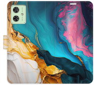 iSaprio Flip Case Colourful Marble for Motorola Moto G54 5G / G54 5G Power Edition - Phone Case