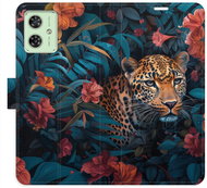 iSaprio Flip Case Flower Jaguar 02 for Motorola Moto G54 5G / G54 5G Power Edition - Phone Case