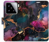 iSaprio Flip Case Dark Marble for Xiaomi 15 - Phone Case