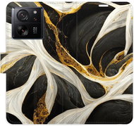 iSaprio flip pouzdro BlackGold Marble pro Xiaomi 13T / 13T Pro - Phone Case